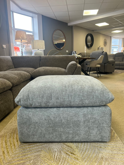 Skellig Ash Grey Footstool