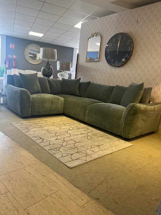 Haven Green Corner Sofa (Display Model Only)
