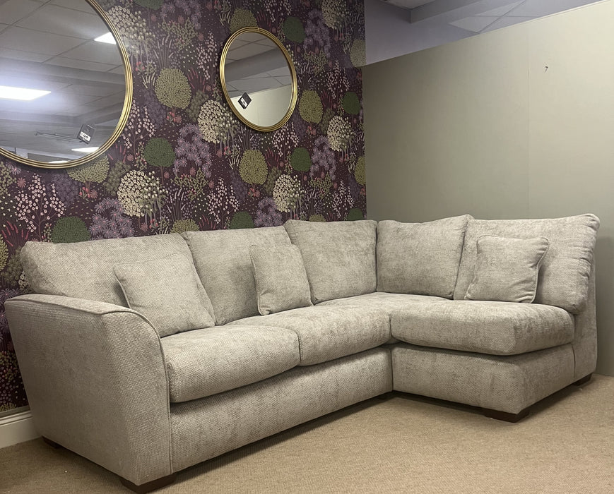 Amy Corner Sofa with Ottoman Pouffe (Display Model)