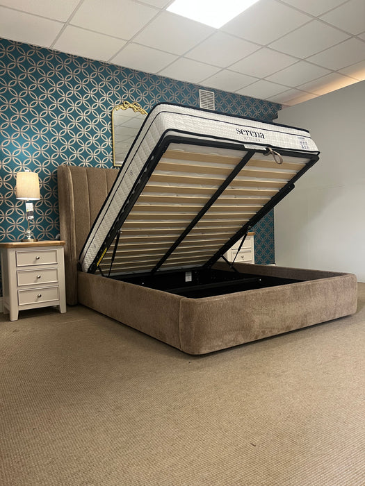 Delphine Ottoman Bedframe – Mink