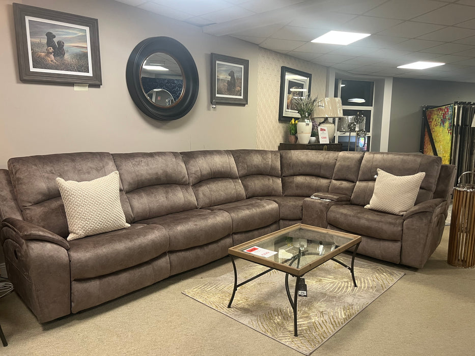 Bradley Electric Corner Reclining Sofa - Mink