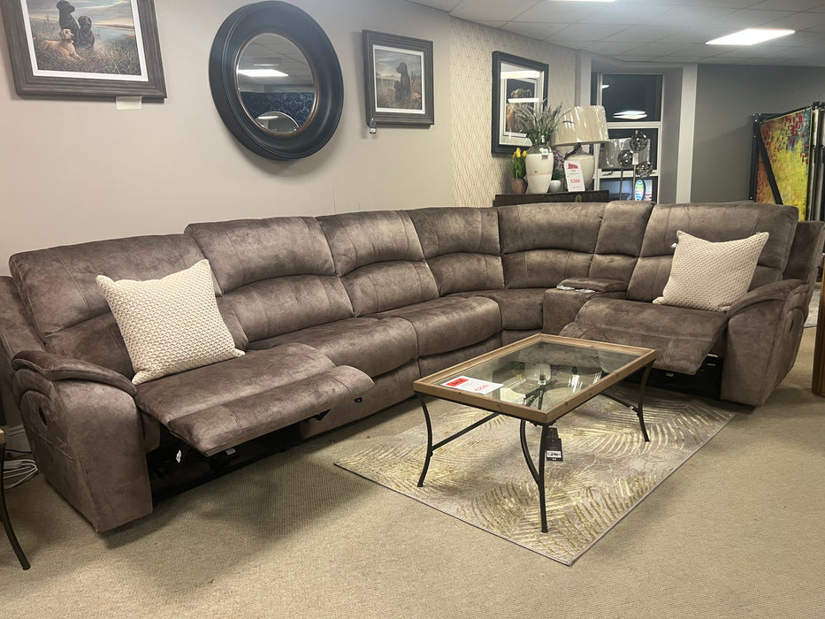 Bradley Electric Corner Reclining Sofa - Mink