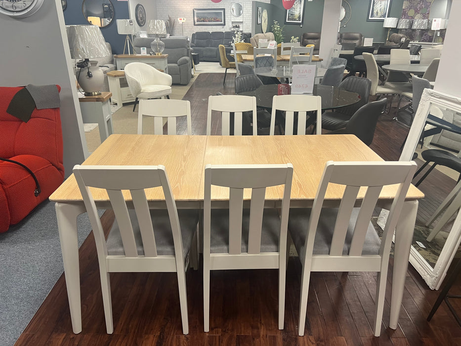 Marlow Dining table with Six chairs (Display Model)