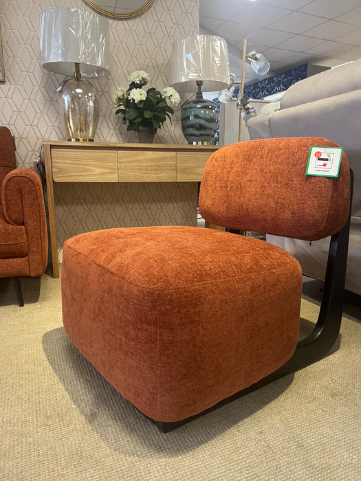 Ruby Burnt Orange Accent Chair