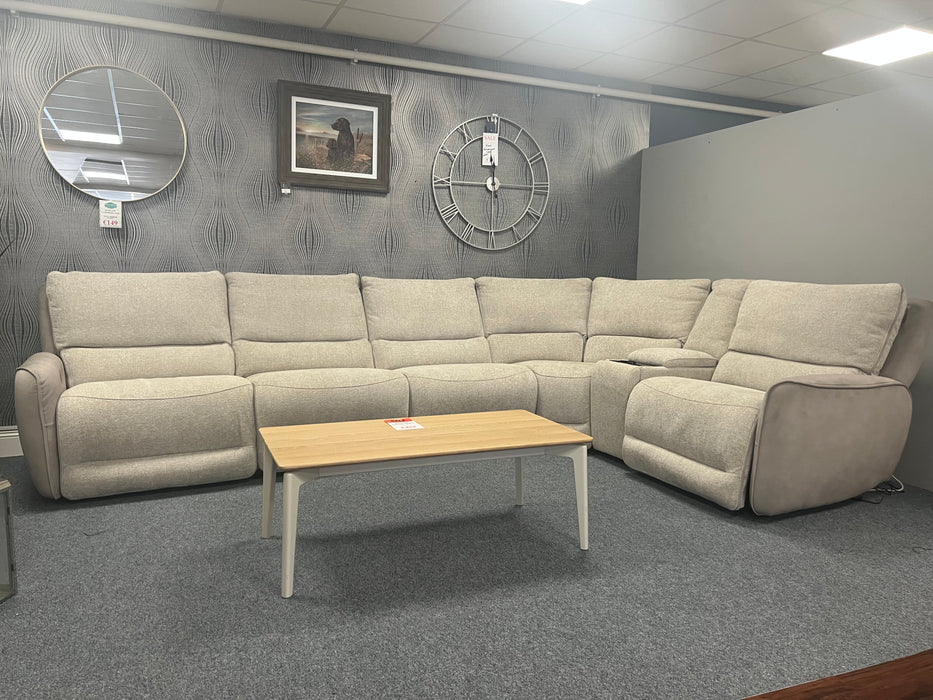 Denver Latte Motorised Corner Sofa