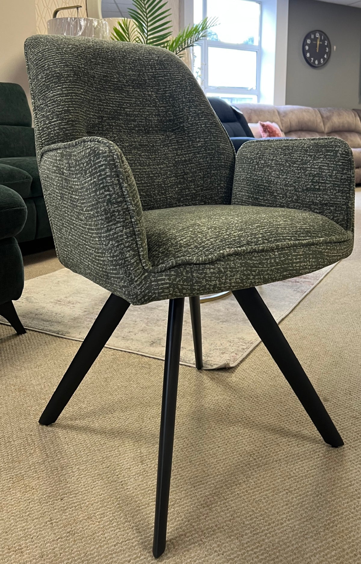 Sphere Chair Green Green Colour | Saturn Dining Chair — Flowerhill Furniture