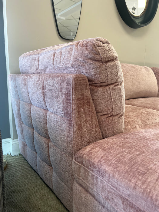 Brandon blush 6 piece modular corner sofa