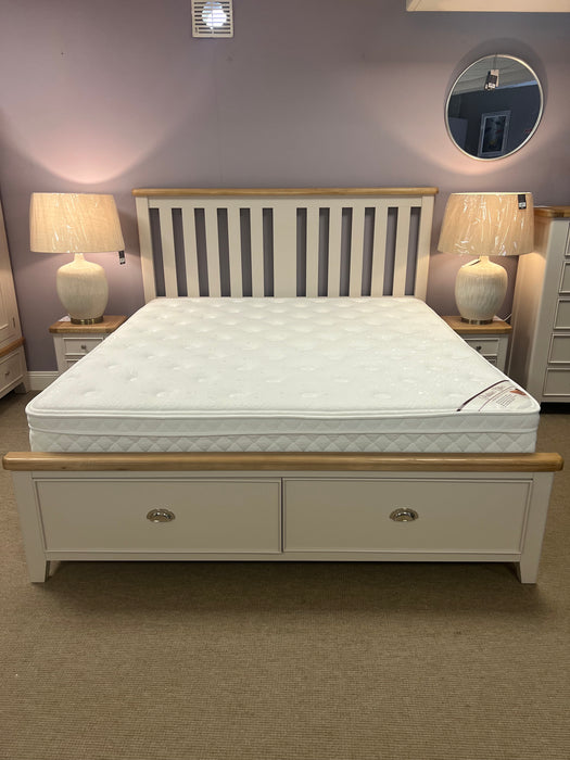 Maya King Size Bed Frame With 2 Drawers