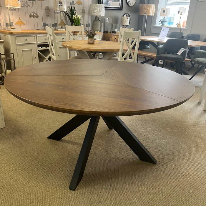 Boston Smoked Oak 1.5m Round Dining Table