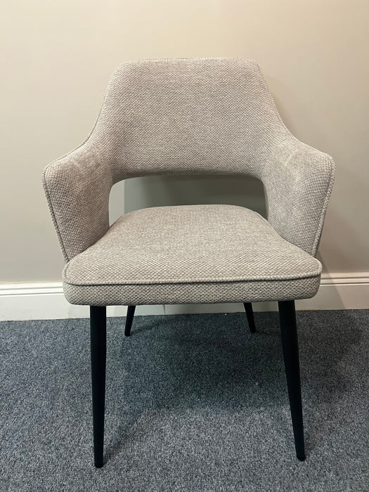 Ted light grey dining chair