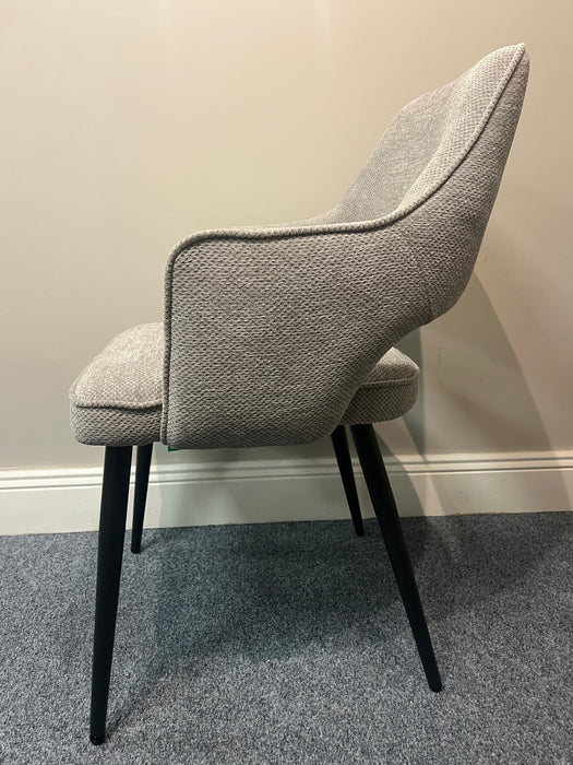 Ted light grey dining chair