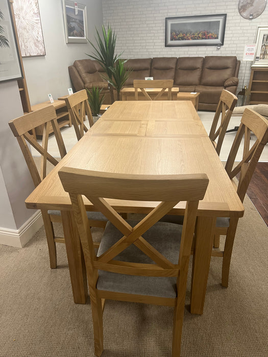 Adare dining table with 6 chairs