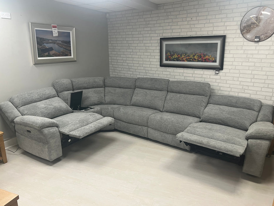 Hugo power modular corner sofa