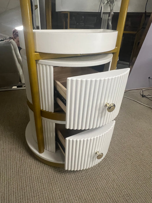 Nadia rotating LED dressing mirror