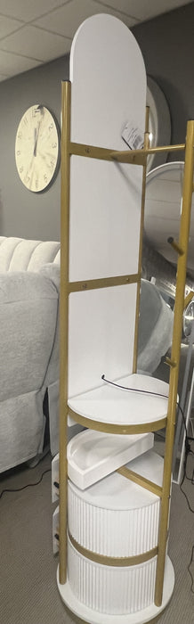 Nadia rotating LED dressing mirror