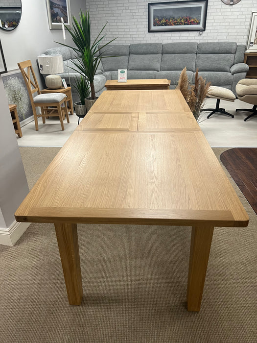 Adare extendable oak dining table