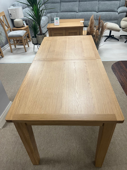 Adare extendable oak dining table
