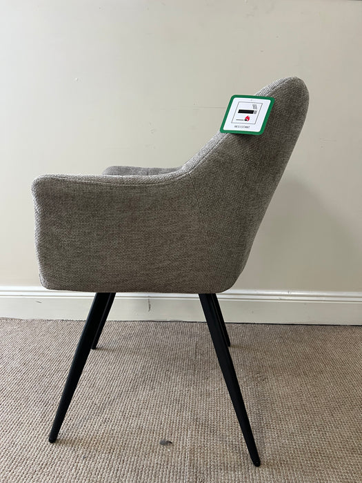 Poppy taupe dining chair