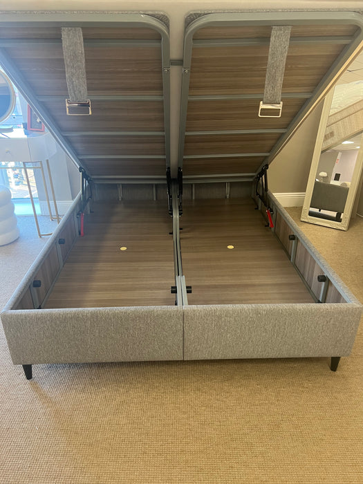 Grey - Opulence Ottoman Bed