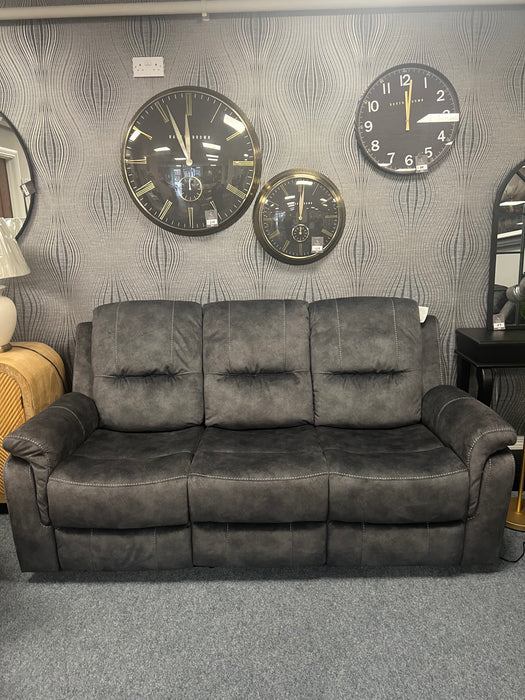 Chicago Dark Grey 3+2 Manual Recliner Sofa Suite