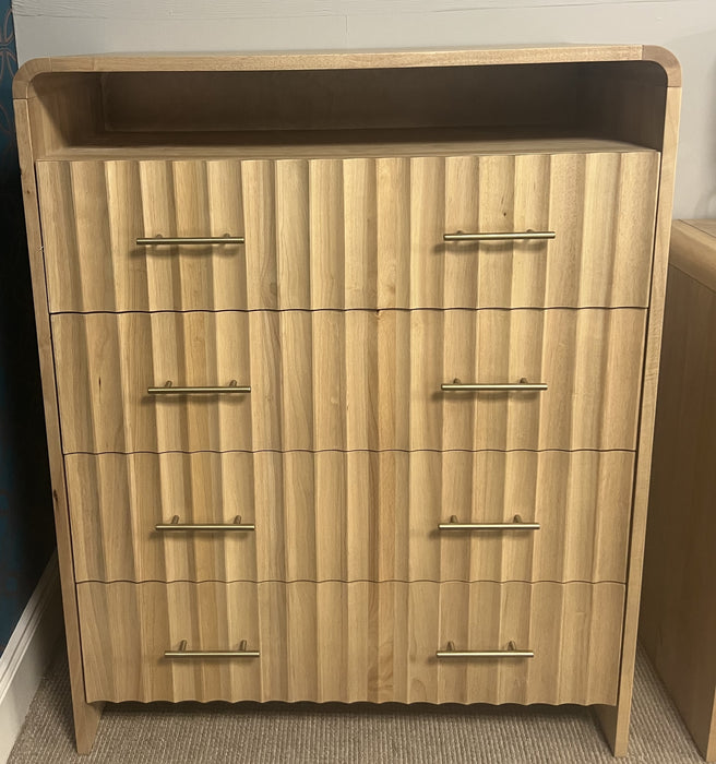 Riveo 4 drawer tall-boy chest