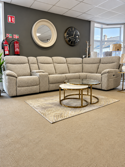 Luna Modular Power Corner Recliner – Oatmeal