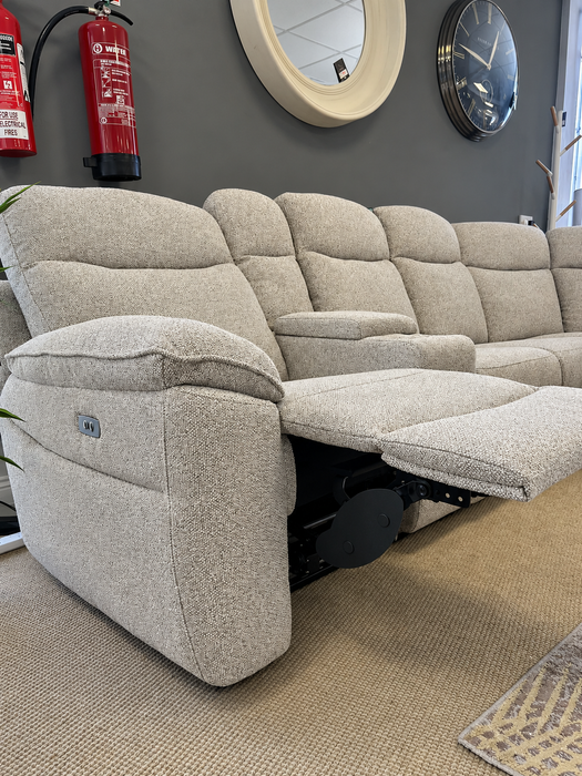 Luna Modular Power Corner Recliner – Oatmeal