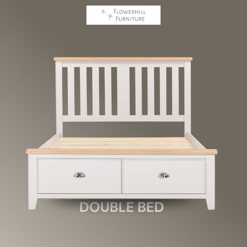 Maya Double Bedframe With 2 Drawers