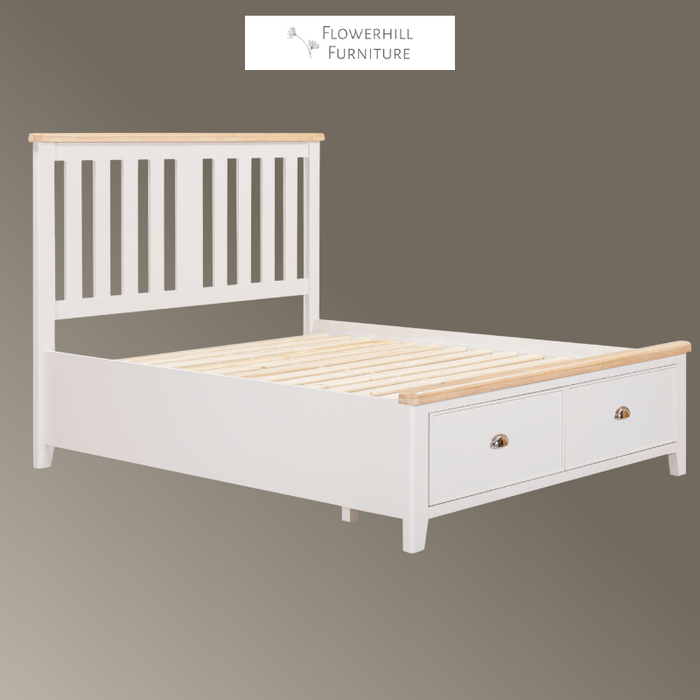 Maya Double Bedframe With 2 Drawers