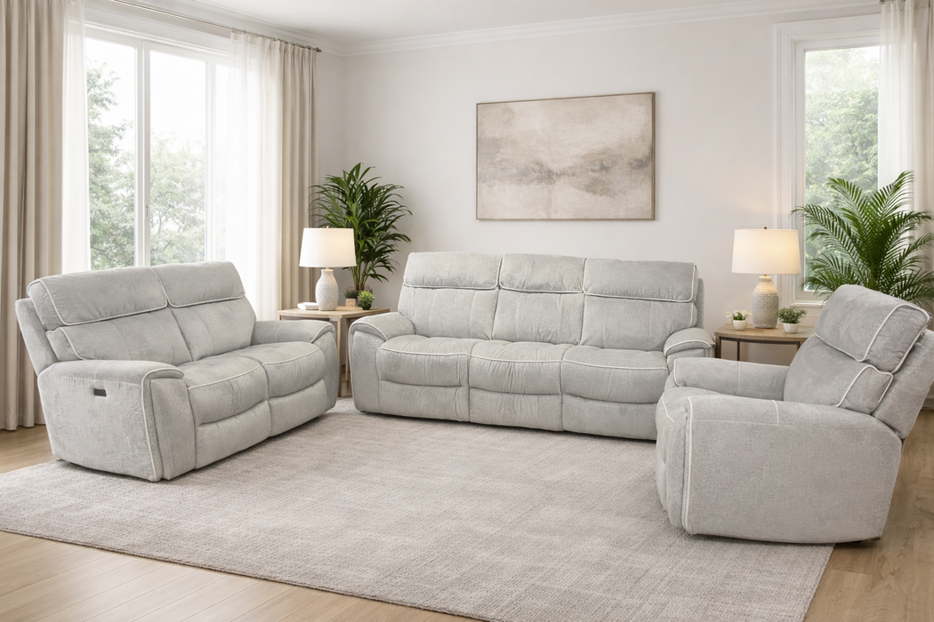 Alexis 3+2+1 Motorised Recliner Sofa Set