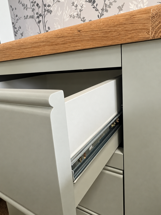 Adare 5-Drawer Tallboy – Sage Green