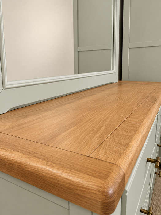 Adare 6-Drawer Dresser with Mirror – Sage Green