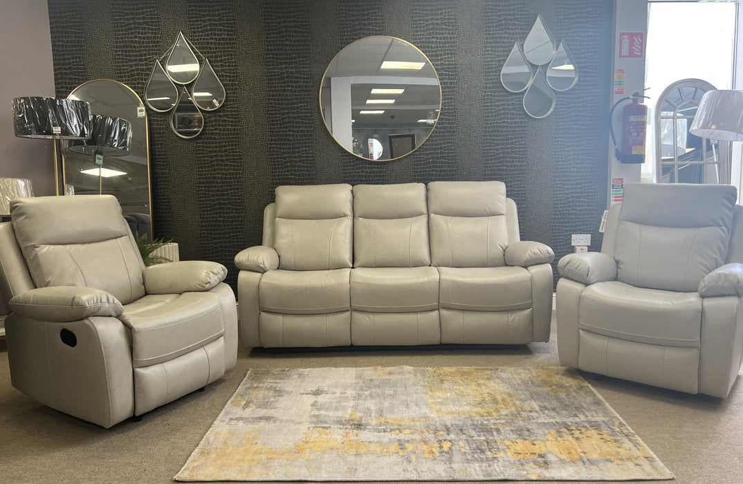 Positano Beige 3+1+1 Reclining Suite