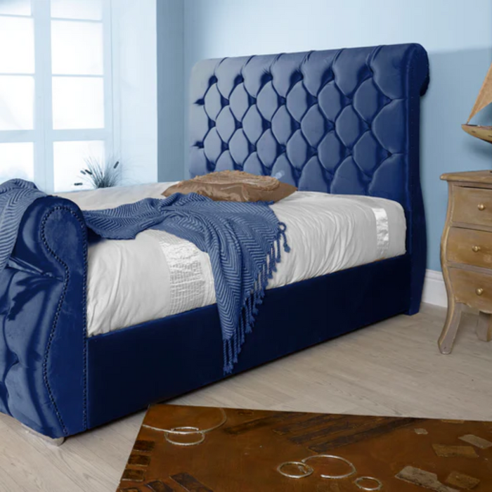 Blue | Swan | Single Bedframe