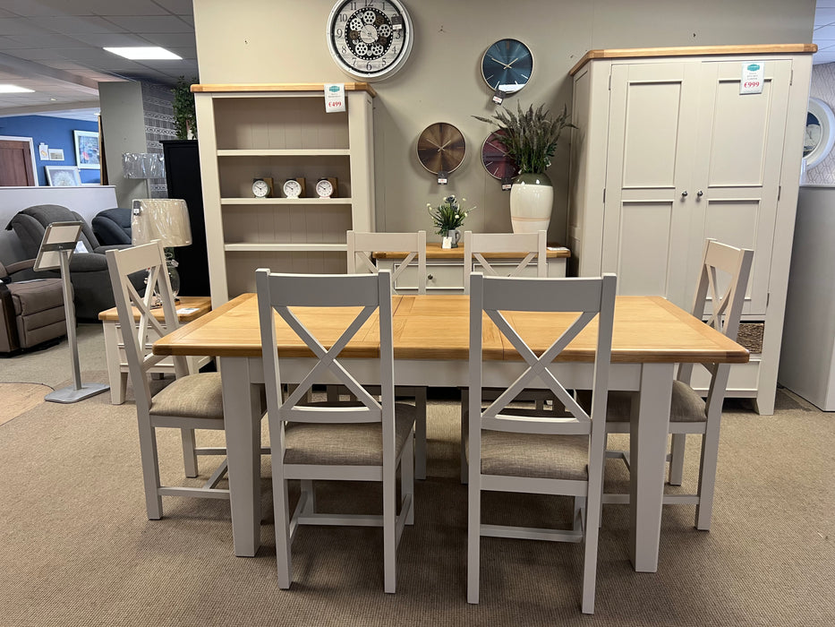 Maya extendable dining table and 6 chairs