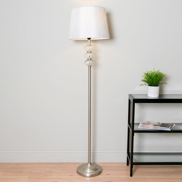 Jane Floor Lamp Silver/grey 158cm