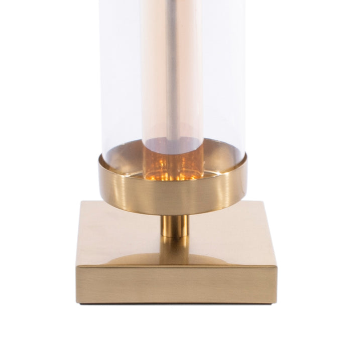 Jane Glass Cylinder Lamp Bronze/gold 54cm