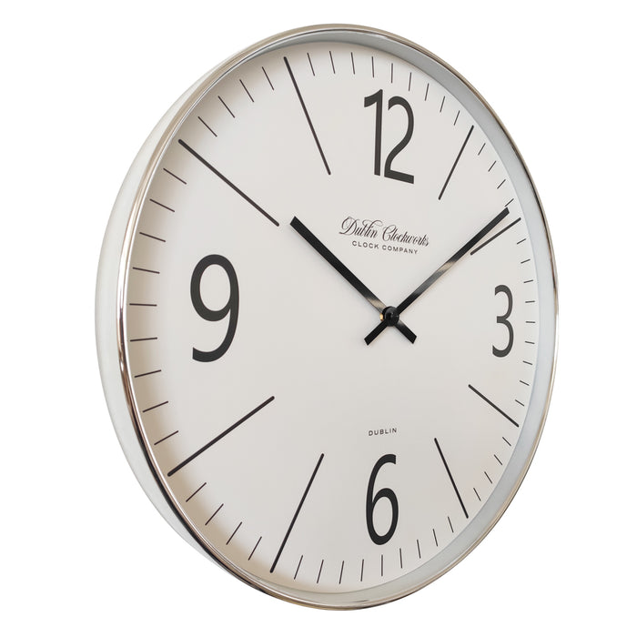 Clockworks Chrome Modern Clock