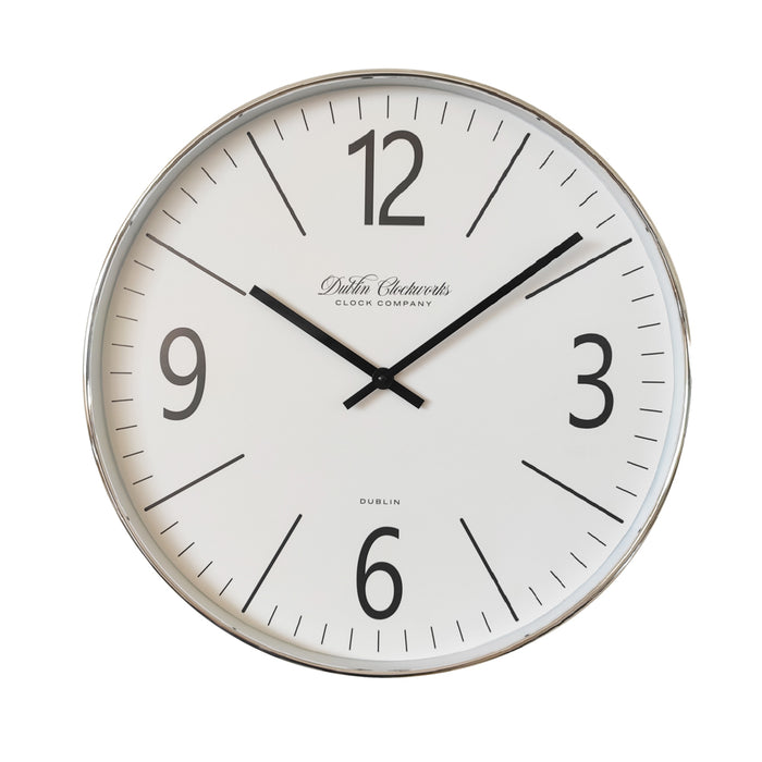 Clockworks Chrome Modern Clock