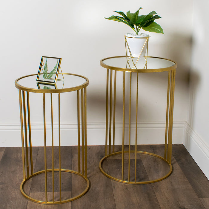 Freya S/2 Accent Table Gold