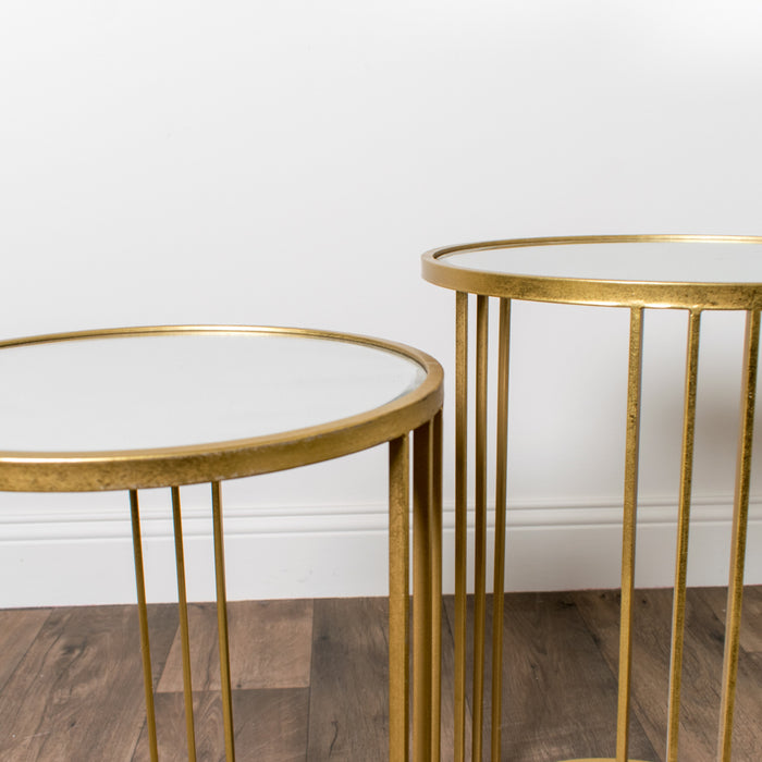 Freya S/2 Accent Table Gold