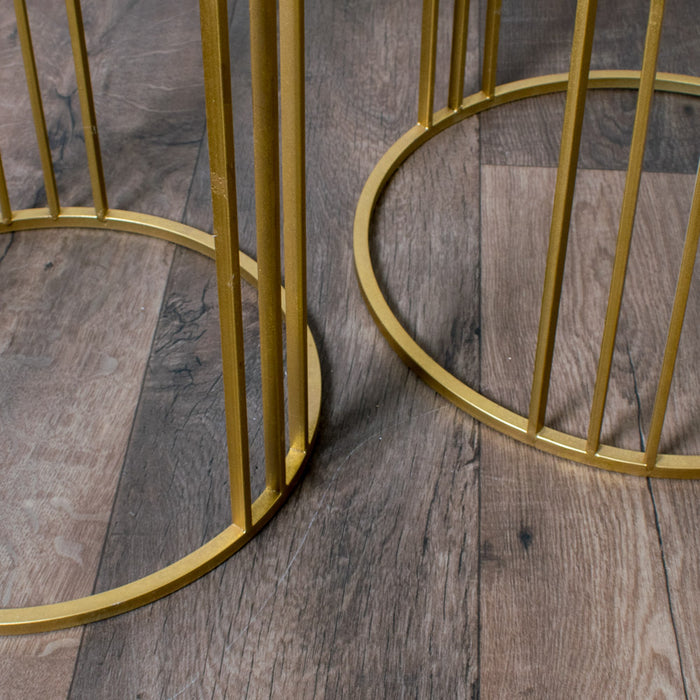 Freya S/2 Accent Table Gold