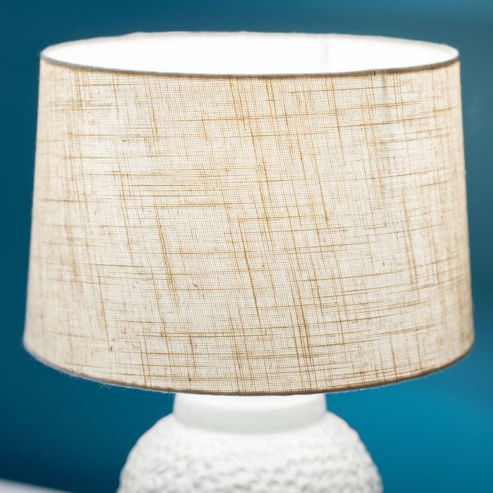 Hazel Bedside Lamp Cream 38cm