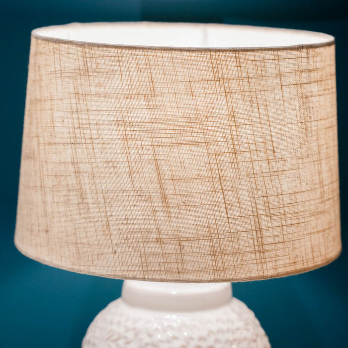 Hazel Bedside Lamp Cream 38cm