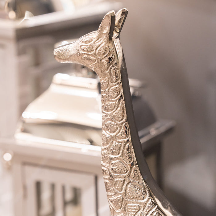 Safari Giraffe Medium Silver