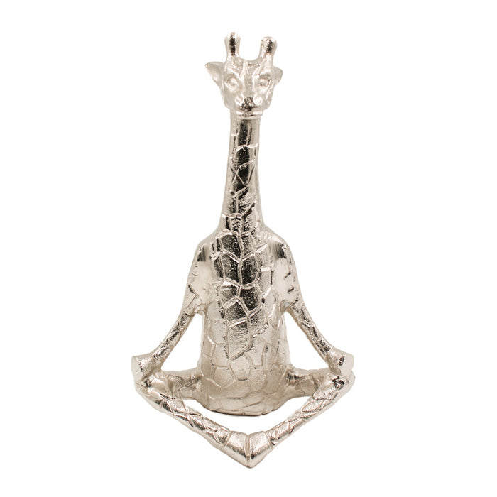 Safari Giraffe Sitting Silver