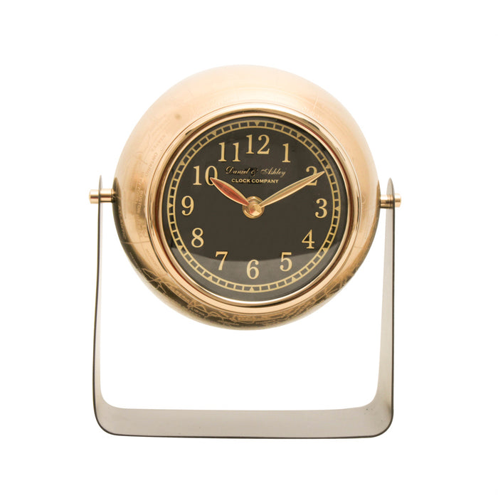 Daniel And Ashley Mantel Clock Ant Brass 21cm