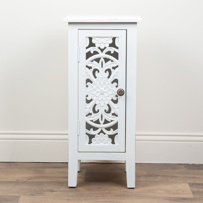 Jessie 1 Door Cabinet White