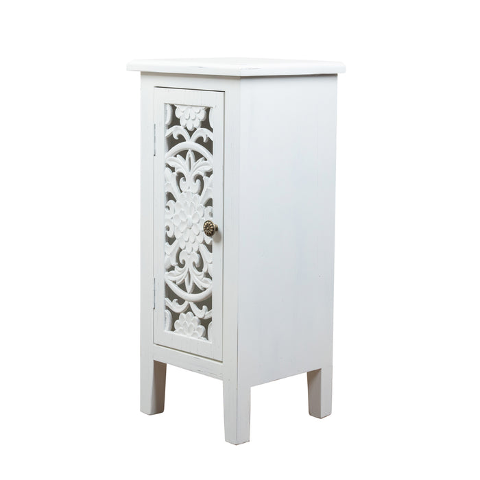 Jessie 1 Door Cabinet White