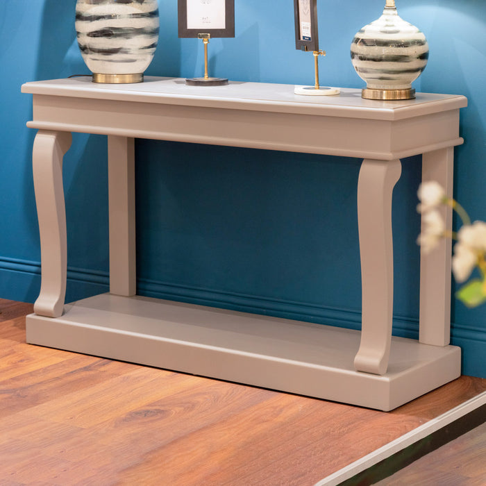 Scroll Grey 130cm Console Table